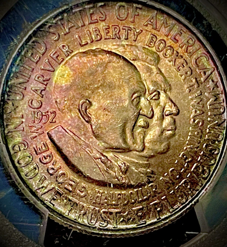 1952 Washington Carver 50c Commemorative - PCGS MS66 - Great Toned PQ Super Gem! - Image 2 of 2