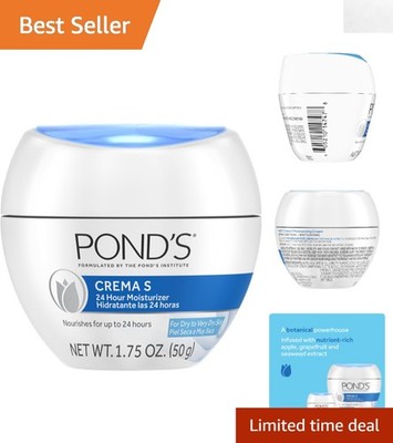 Ultra-Hydrating Pond's Crema S Moisturizing Cream 1.75 oz - Unscented Formula