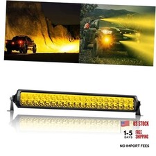 Amber Led Light Bar Double Row Super Bright 22 Inch Double Row - Amber Light
