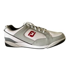 Footjoy FJ Originals Mens Spikeless Golf shoes White/Grey/Red
