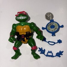 Vintage TMNT Ninja Turtles Figure Breakfightin Raph 1989 Complete 