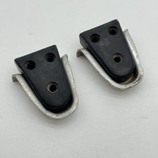 Porsche 356 Door Guide Wedge Lock Post Receiver Pair W Rubber 64453175300 Porsche 356 Door Guide Wedge Lock Post Receiver Pair W Rubber 64453175300