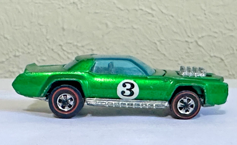 Hot Wheels Redline Vintage 1969 Sugar Caddy verde con interior oscuro hallazgo raro Foto 4 de 4