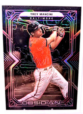 2022 Chronicles Mancini #44 Obsidian Electric Etch Red /25 Orioles NM