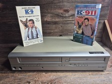Emerson EWD2004 VCR-DVD Combo Player w/ 2 Movies Tested Works Great