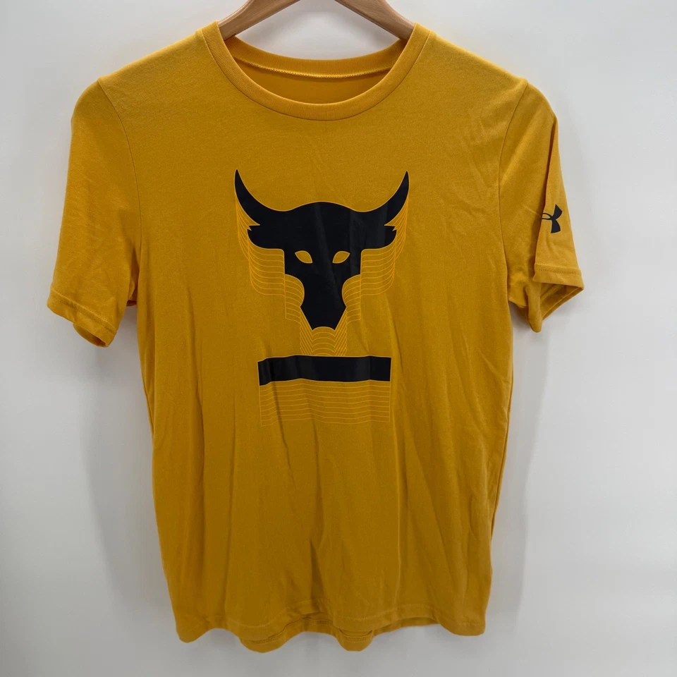 Under Armour Project рок золото графический футболка YXL молодежи свободного кроя - Изображение 2 из 4