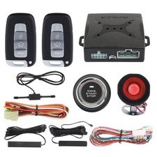 EC003N-K Car Alarm System keyless Entry pke Remote Engine Start Stop Push Sta...