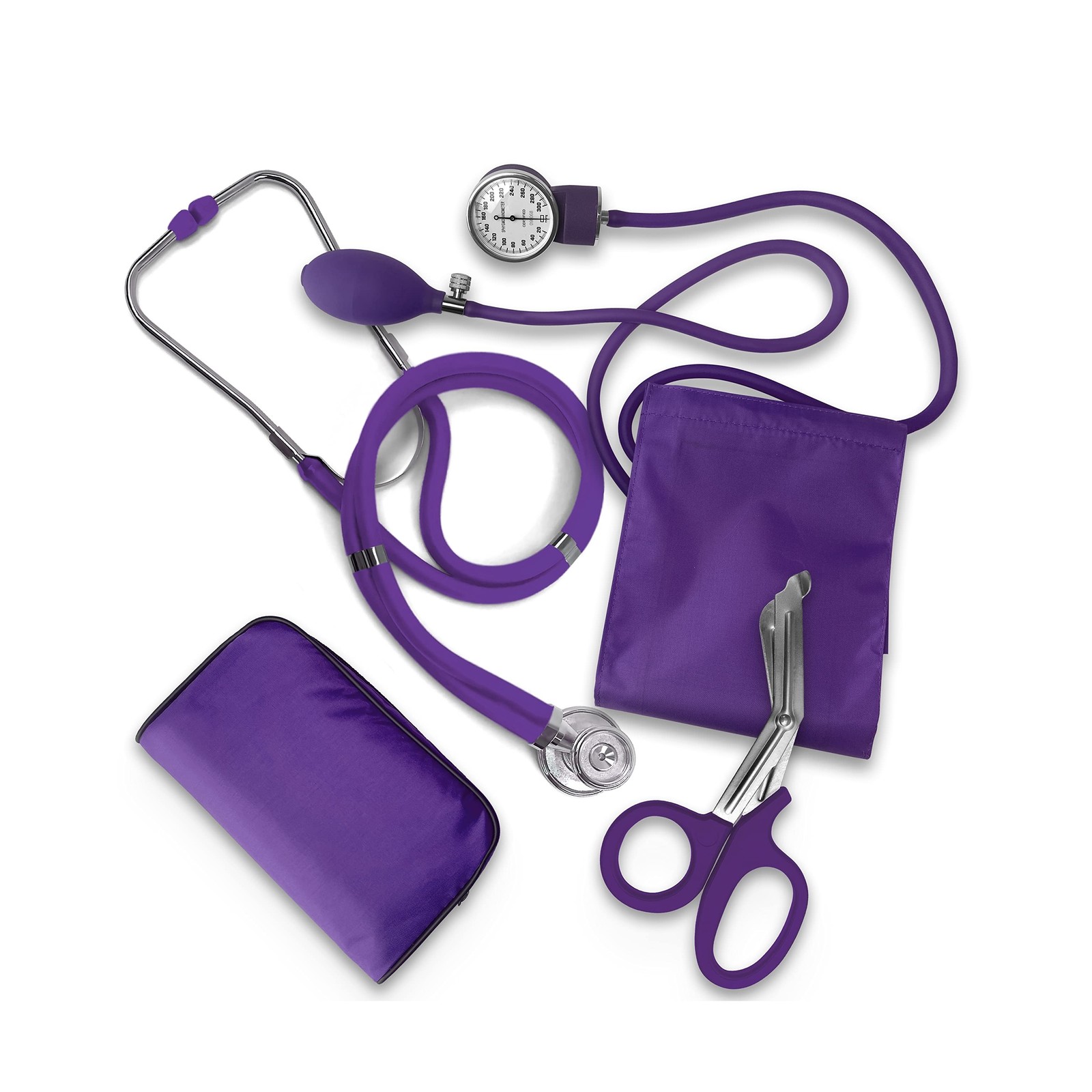 ASA TECHMED Nurse EMT Starter Pack Stethoscope, Blood Pressure Monitor and Tr...