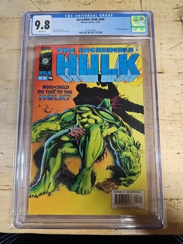 Incredible Hulk #448 Graded CGC 9.8 White Pages Mike Deodato Cover Marvel Comics
