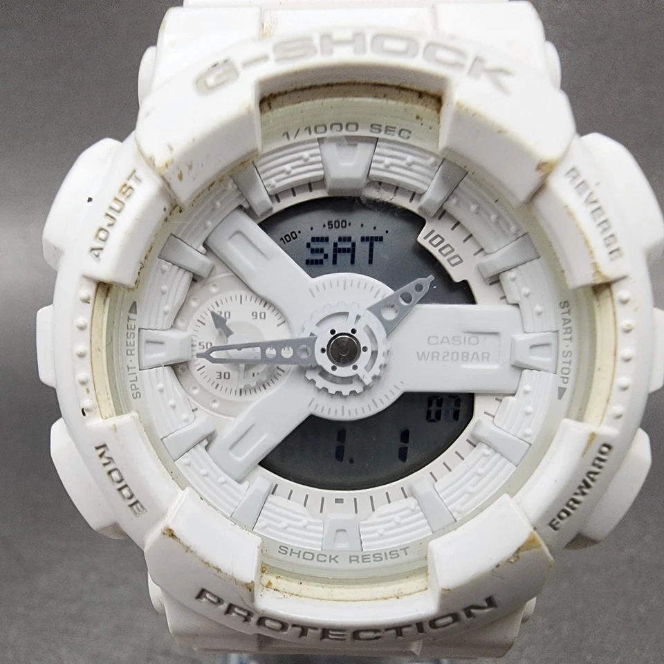 Casio G-Shock Watch Women 46mm Digital White Tone GMA-S110CM New Battery - Image 2 of 4