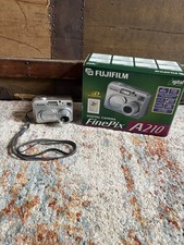 Fujifilm FinePix A210 Silver Compact Digital Camera AA Battery tested  working