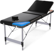 LETTINO MASSAGGIO PROFESSIONALE 3 ZONE in ALLUMINIO PERFETTO per ESTETISTA PORTA