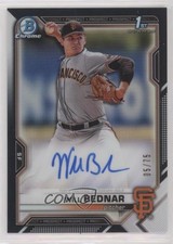 2021 Bowman Draft Chrome Pick Black Refractor 5/75 Will Bednar #CDA-WB Auto 0c3e