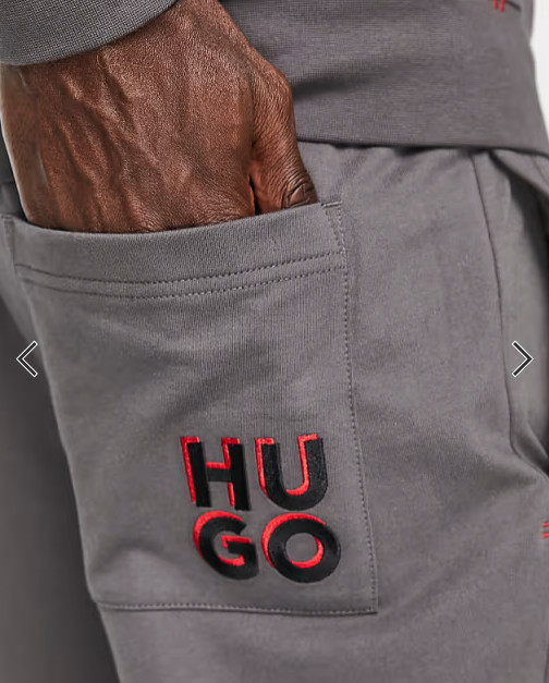 HUGO BOSS Mens Grey Bodywear Monologo Joggers Size XL BNWT thumbnail 3