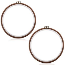 Elegaperma 2pcs 10 Inch Embroidery Hoop, Imitated Wood Embroidery Hoop Frame,