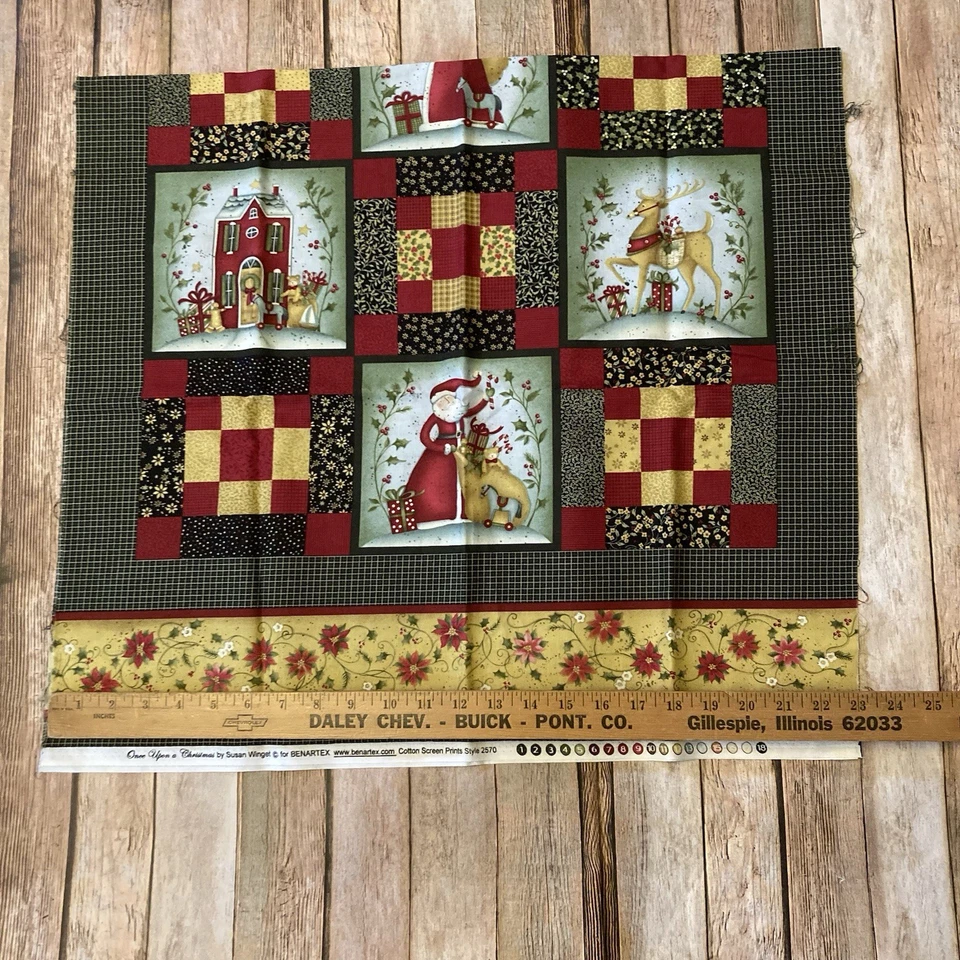 Christmas Quilt Panel “Once Upon A Christmas” By Susan Winget For Benartex - Image 2 of 4