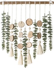 Artificial Eucalyptus Wall Decor Fake Greenery Leaves Stems Wall Hanging Plan...