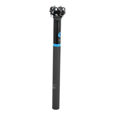 Tige De Selle De Vélo Réglage Tube De Selle Mat Bleu 27.2X350Mm Fibre De Carbone - Photo 1/4