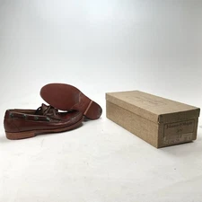 Johnston & Murphy J&M Men’s Leather Boat Shoes Tan Size 10 1/2 N