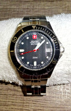 Vintage Men's Wenger Swiss Military 200m Watch Model 79076 Working