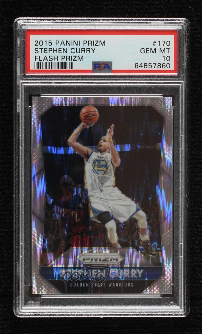 2015-16 Panini Prizm Flash Prizm Stephen Curry #170 PSA 10 GEM MT