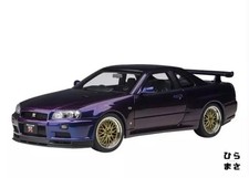Diecast Car 1/18 Nissan Skyline GT-R R34 V Spec II Midnight Purple III Autoart