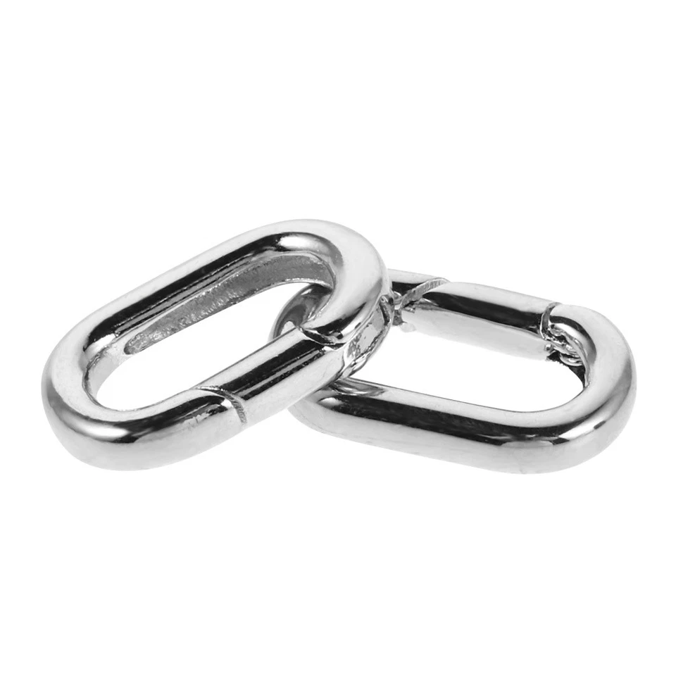  2 Pcs Handgefertigtes Schmuckzubehör Federring Verschluss Halskette - Bild 4 von 4