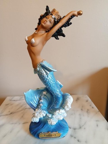 Yemaya Mermaid Goddess Queen of the Sea figurine statue Santeria Ocean Mother