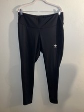 Adidas Womens 2X Plus Size High Rise Leggings Black NEW