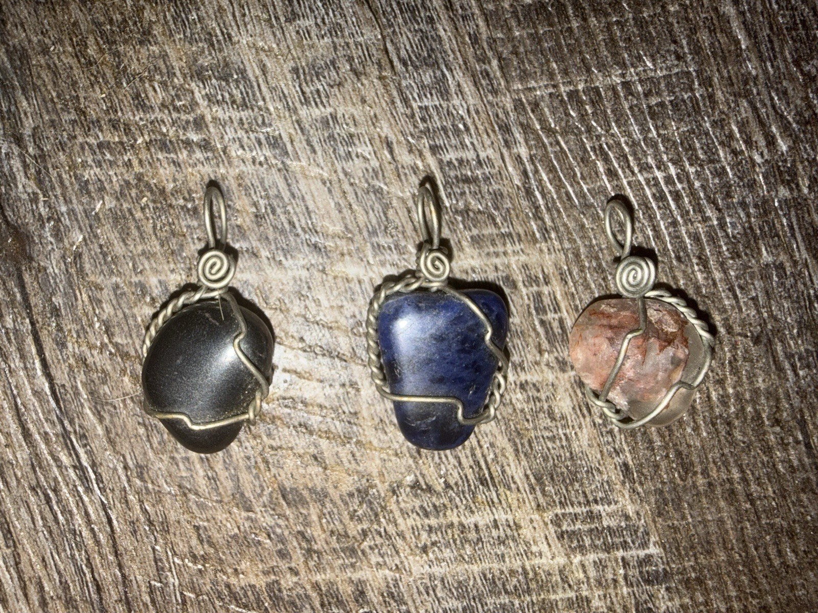 Artisan Handcrafted Wire Wrapped Assorted Gemston… - image 1