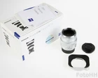 CARL ZEISS DISTAGON T* 1,4 / 35mm ZM LENS IN SILVER + LENS HOOD NICELY PRICED !!