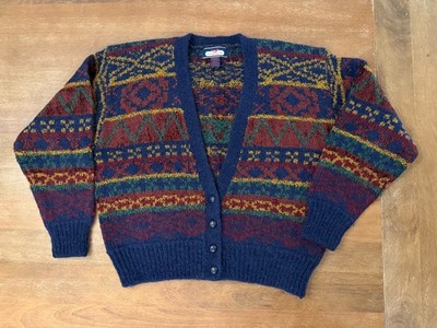 Vintage Princeton Club Sweater Women's Large Cardigan | Grandpa Grandma
