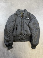 2009 ALPHA INDUSTRIES 50TH ANNIVERSARY CWU 45 P BOMBER JACKE SCHWARZ GR. M