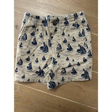 NWT Janie and Jack Boys 6-12 sail boat shorts