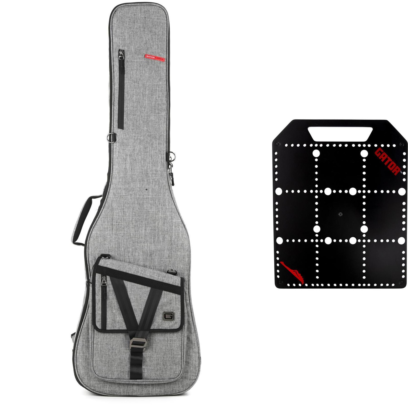 Сумка для бас-гитары Gator Transit с карманом - Светло-серая 26290₽