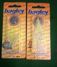 BAGLEY'S FEATHER FLASH HOOK TRAILERS - 3 TOTAL 