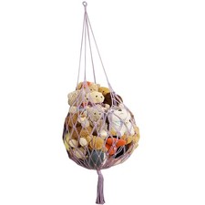 Stuffed Animal Storage Hammock Corner Hanging Net Stuffy Animal Hammock Macra...