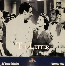 The Letter 1940 Laserdisc