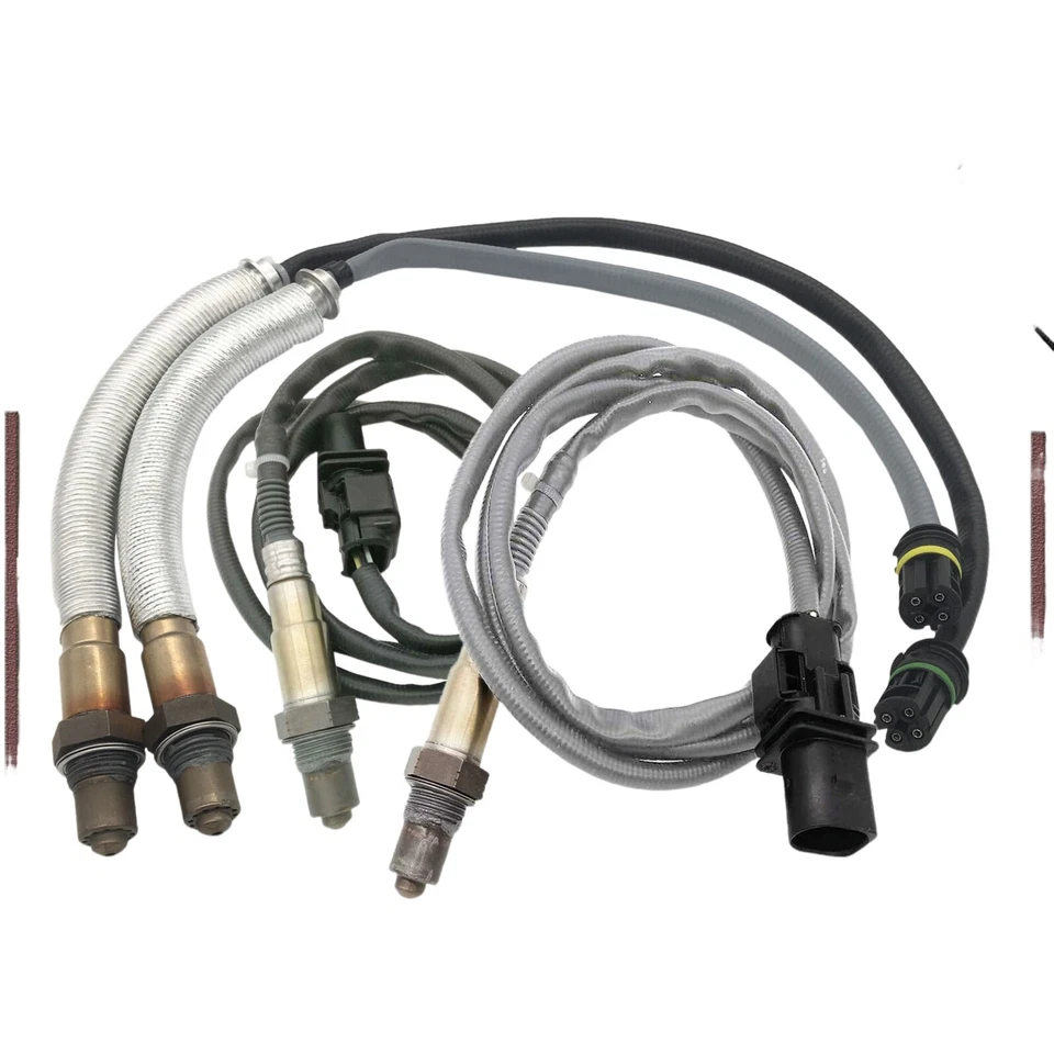 Sensor de oxígeno ascendente + descendente 4 piezas para BMW E82 E90 E91 128i 328i 328i xDrive X3 X5 Foto 3 de 4