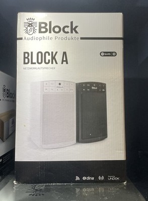 Block A Multiroom Lautsprecher Bluetooth WLAN AirPlay 2 AUX USB Weiß
