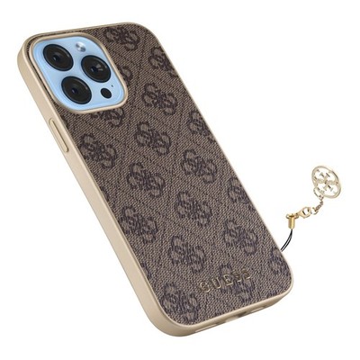 iPhone 13 Pro Max Hülle Guess 4g Charms Cover Braun