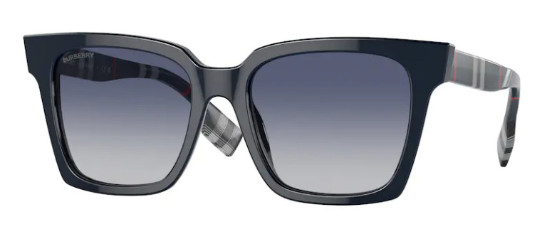 Солнцезащитные очки Burberry Maple BE4335 39884L Женские синиеС синими градиентными линзами 53 мм 23890₽