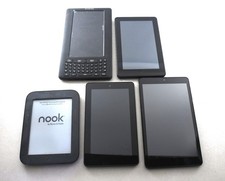 Lot of 5 Tablets Kindle Nook Amazon Fire iTOMIC . FOR PART