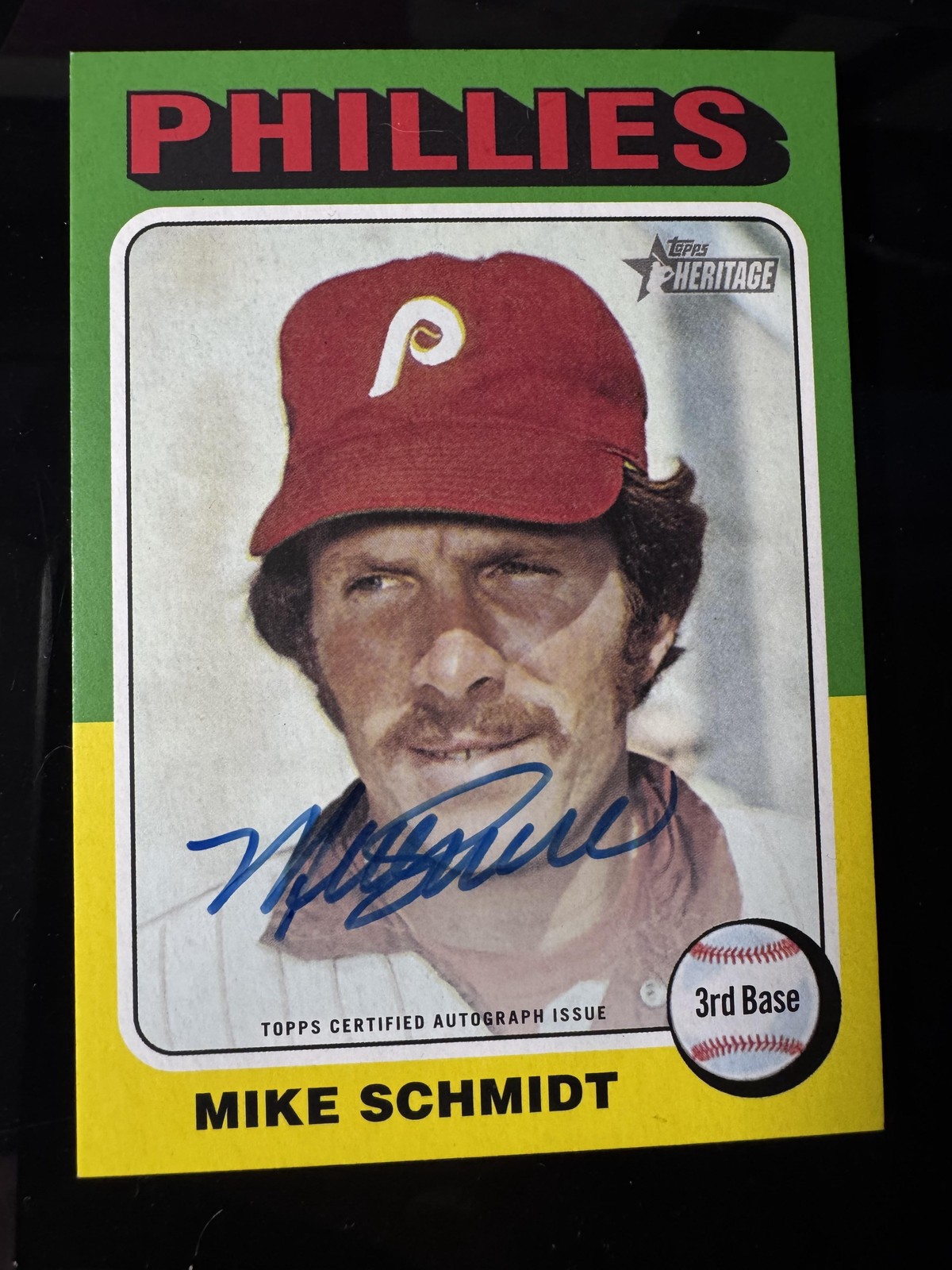 2024 Topps Heritage #75RO-MS Mike Schmidt Real One Autographs