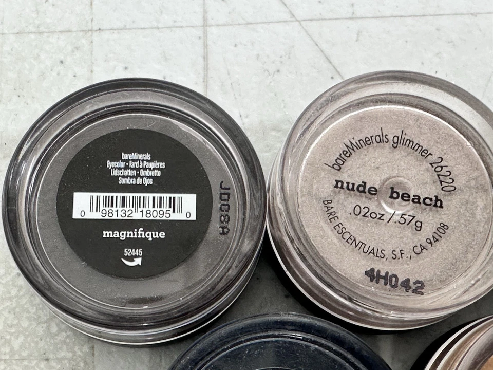BareMinerals Loose Mineral Eyeshadow Lot 5 Dragonfly Nude Beach Mango Smoothie - Image 3 of 4