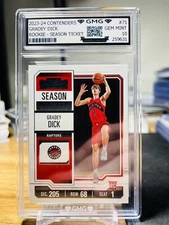 2023-24 Contenders Gradey Dick Rookie #71 GMG Graded 10 Gem Mint Season Ticket