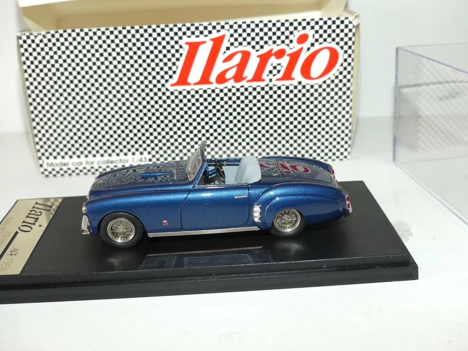 FERRARI 212 INTER CABRIOLET GHIA GENEVE 1952 Bleu ILARIO 1:43 - Photo 3/4