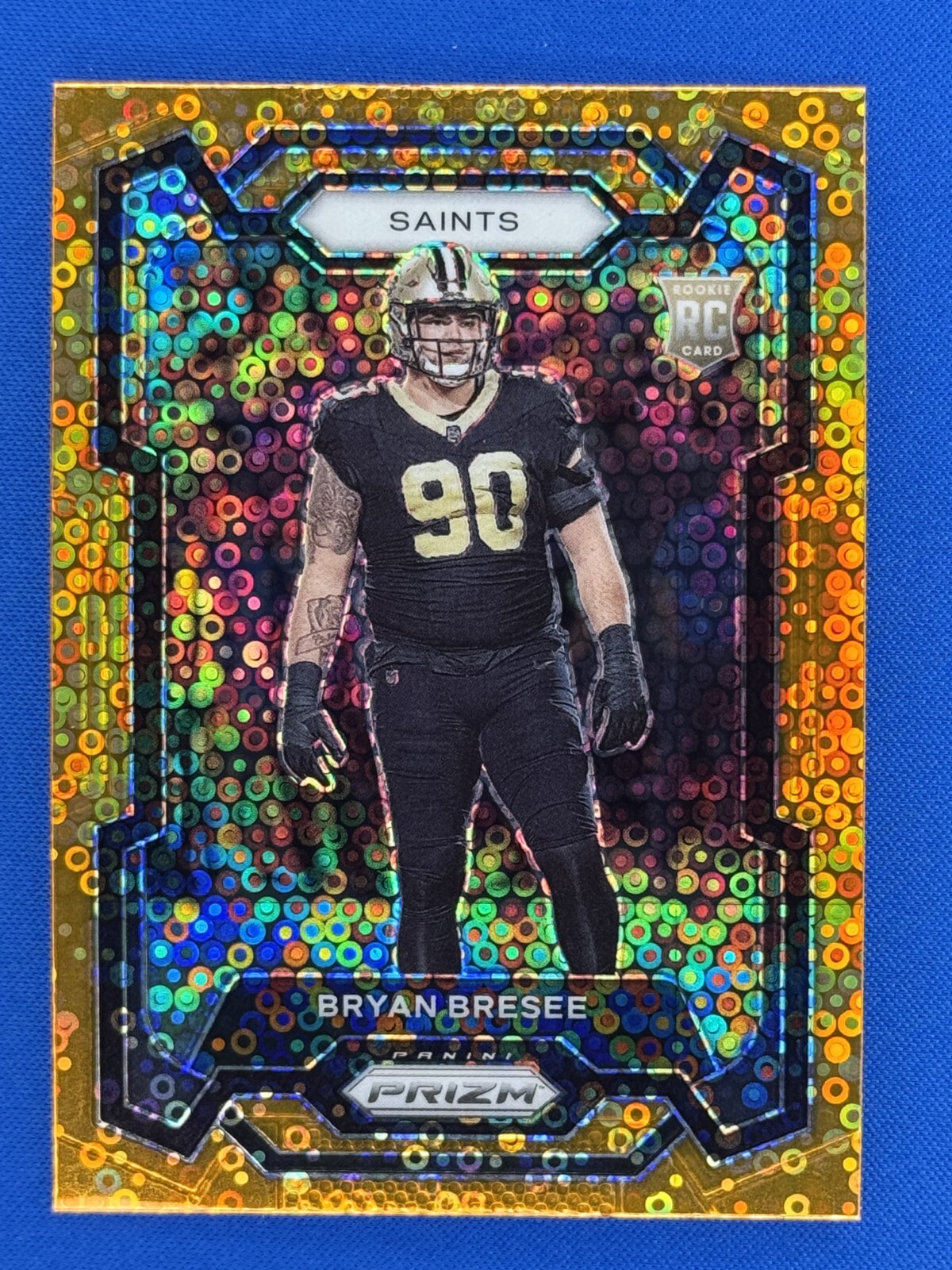 2023 Prizm #372 Bryan Bresee Orange Disco Prizm Rookie RC Saints