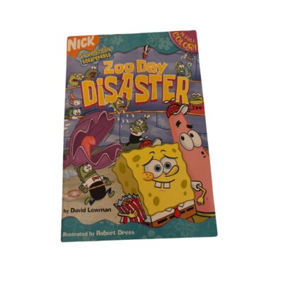 Nick SpongeBob SquarePants Zoo Day Disaster Paperback Book Lewman Children