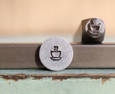 SUPPLY GUY 5mm Coffee Cup Metal Punch Design Stamp SGCH-492